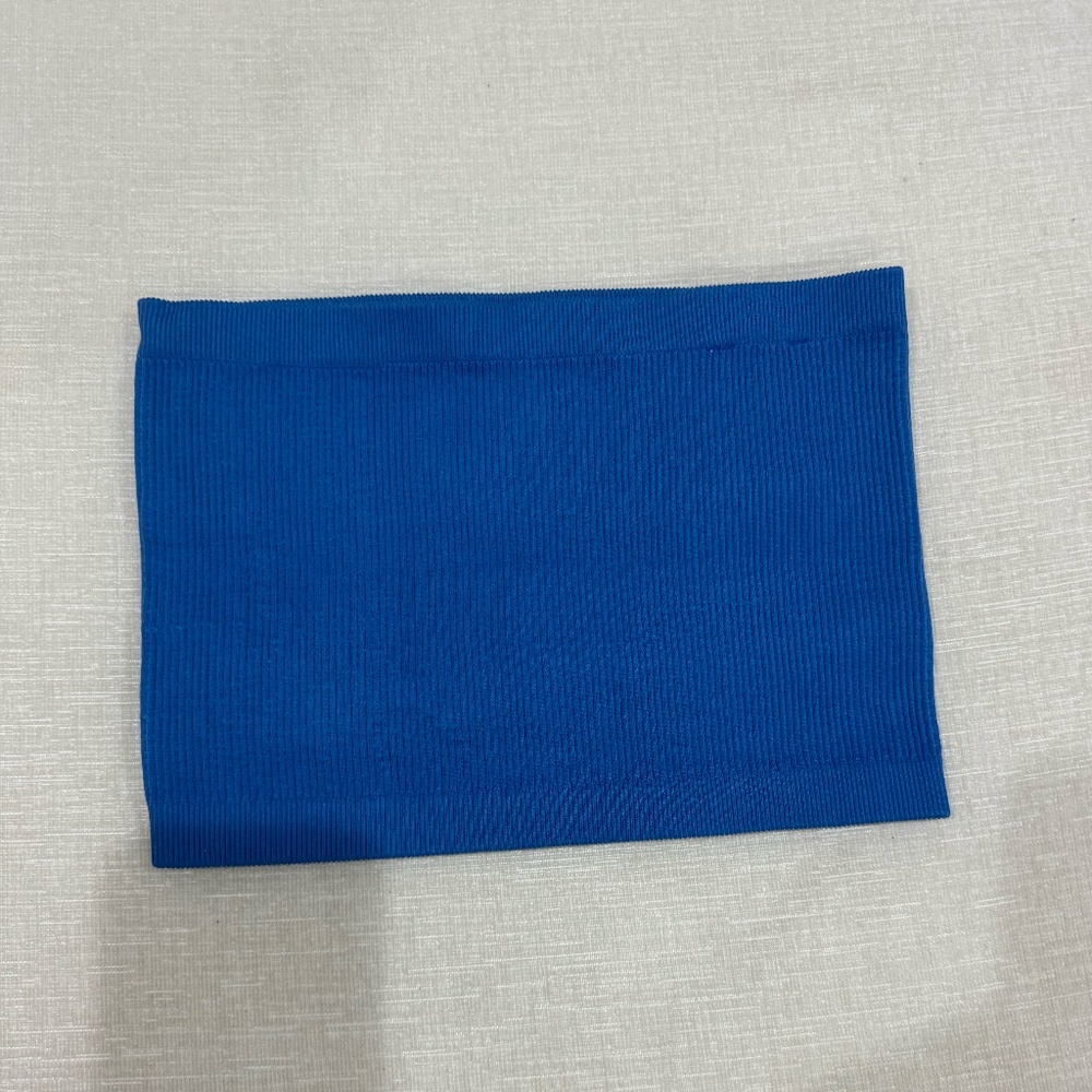 Cotton On: Blue Rib Tube Top